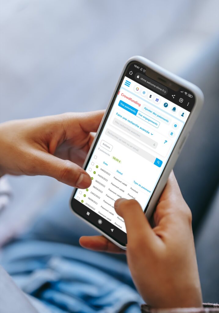 Utilisez OHME depuis un événement de votre association, sur votre smartphone