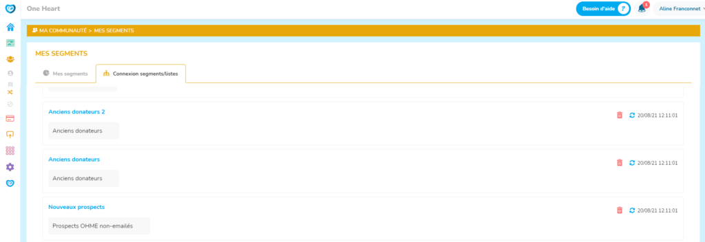 Ceci est un exemple de segments-listes sur OHME.